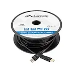 Cablu HDMI optic Lanberg 30m negru HDMI 2.1 CA-HDMI-30FB-0300-BK