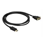 Cablu DisplayPort DVI Lanberg 1 8m Dual Link negru