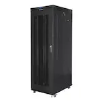 Cabinet metalic de podea, Lanberg, 19″, 42U, IP20, Panou LCD, 800 x 1200 x 2127 mm, Negru