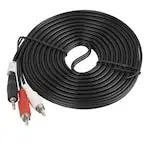 Cablu audio Lanberg mini-jack RCA 5 m CA-MJRC-10CC-0050-BK