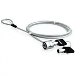 Cablu de securitate pentru notebook, 1.8 m, Argintiu