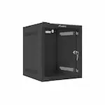 Cabinet metalic montat pe perete Lanberg WF10-2306-10B, negru, 280x230x550mm, capacitate 6U, greutate maxima suportata 20kg