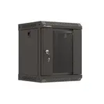 Sfat instalare rack 10″ 6U 300x300mm, cu usi din sticla, negru, set flat pack