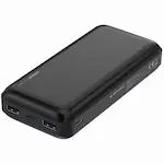 Baterie externa, Gembird, 20000 mAh, Negru