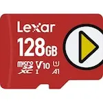 Card de memorie, Lexar, 128GB, Rosu