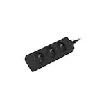 Prelungitor Lanberg PS0-03E-0150-BK 3 prize negru 1.5 m