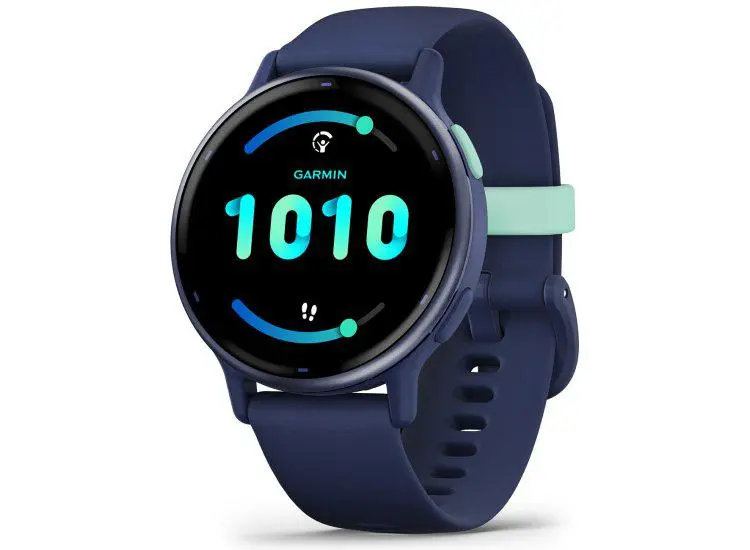 Smartwatch Garmin vivoactive 5, GPS, 42 mm, curea silicon, Metallic Navy