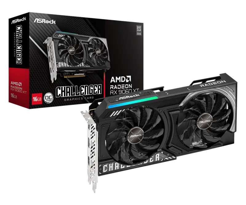 Placa video ASRock RX9060 XT Challenger 16GB OC GDDR6