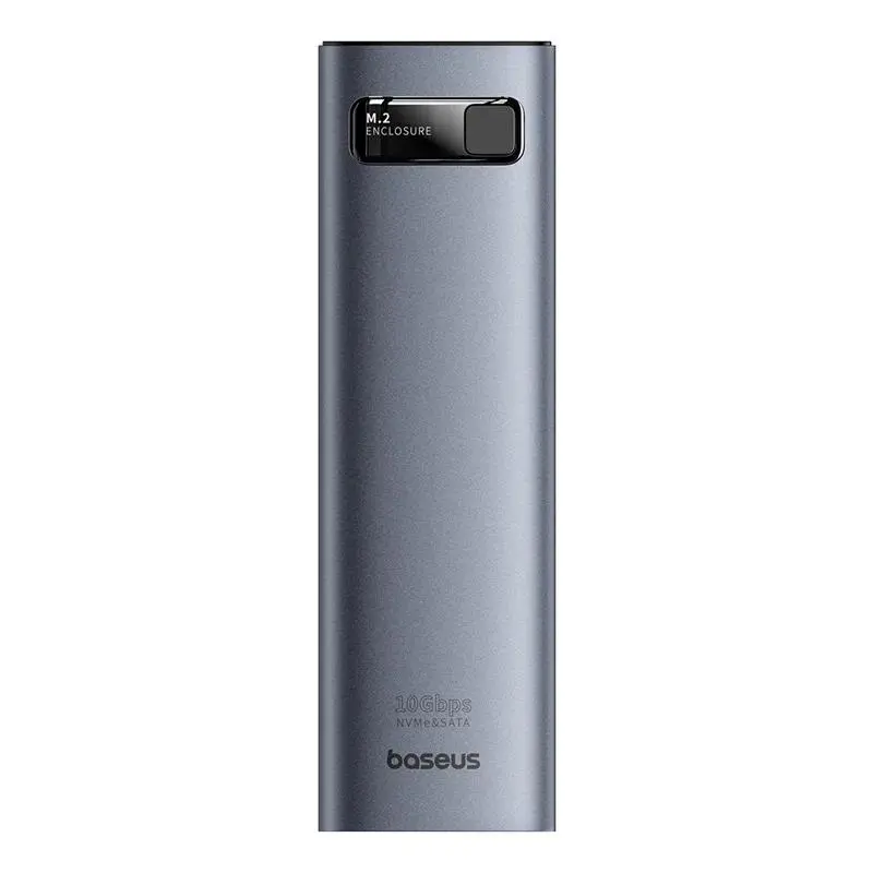 RACK extern Baseus pt SSD M.2 NVMe si M.2 SATA compatibil cu form factor 2280/2260/2242/2230interfata PC USB-C gen2 lung cab 15cm gri B00760600811-02 (timbru verde 0.8lei) – 6932172667795