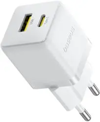 Incarcator Baseus Palm 30W alb lunar USB-C USB-A