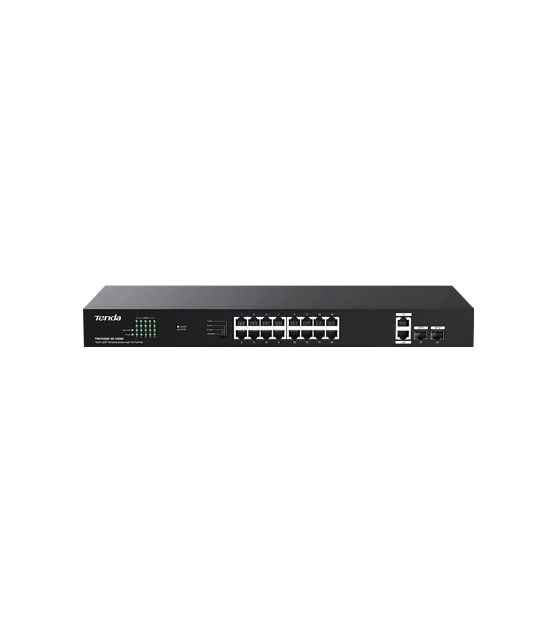Switch PoE Tenda TEG1120P-16-250W 16 porturi PoE+ 250W