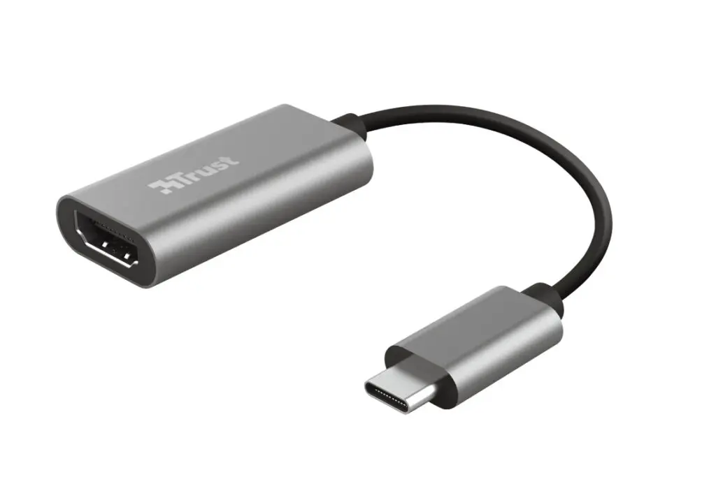 Adaptor Trust Dalyx USB-C HDMI argintiu