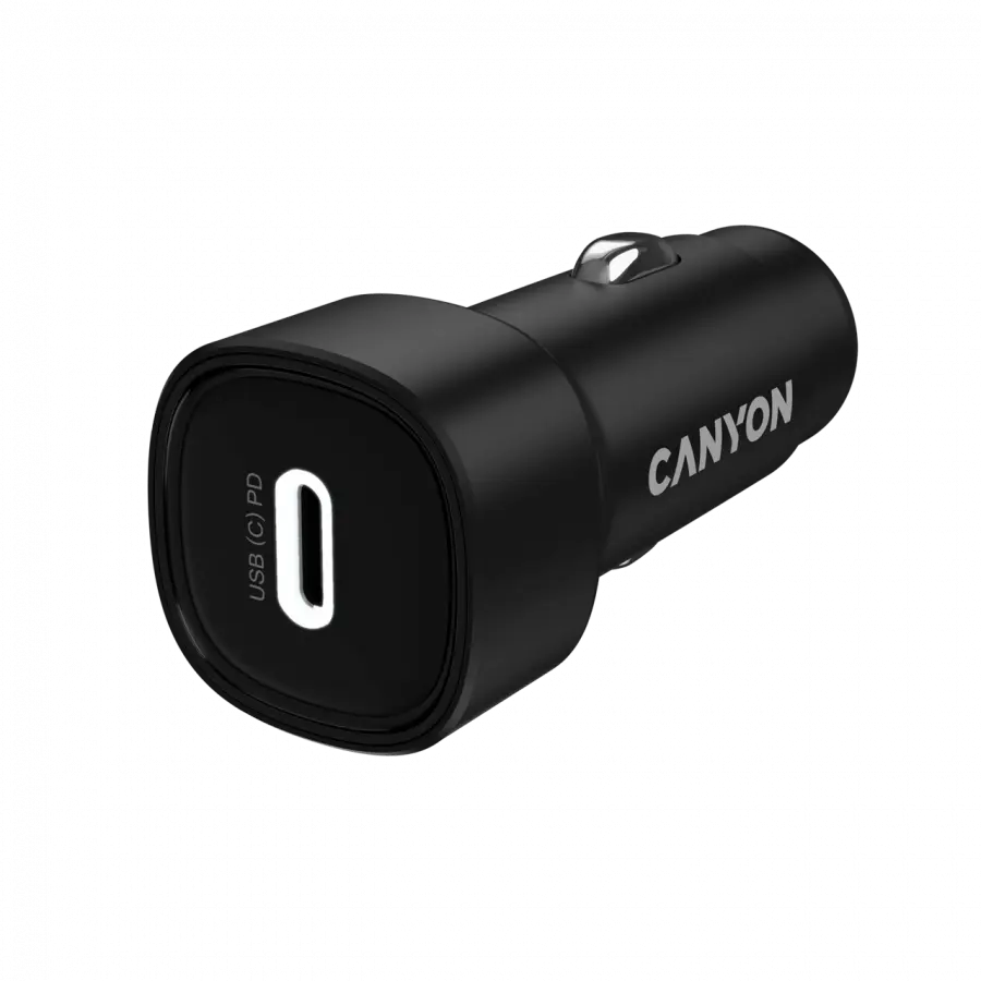 Încărcător auto Canyon OnDrive 30 PD 30W USB-C negru