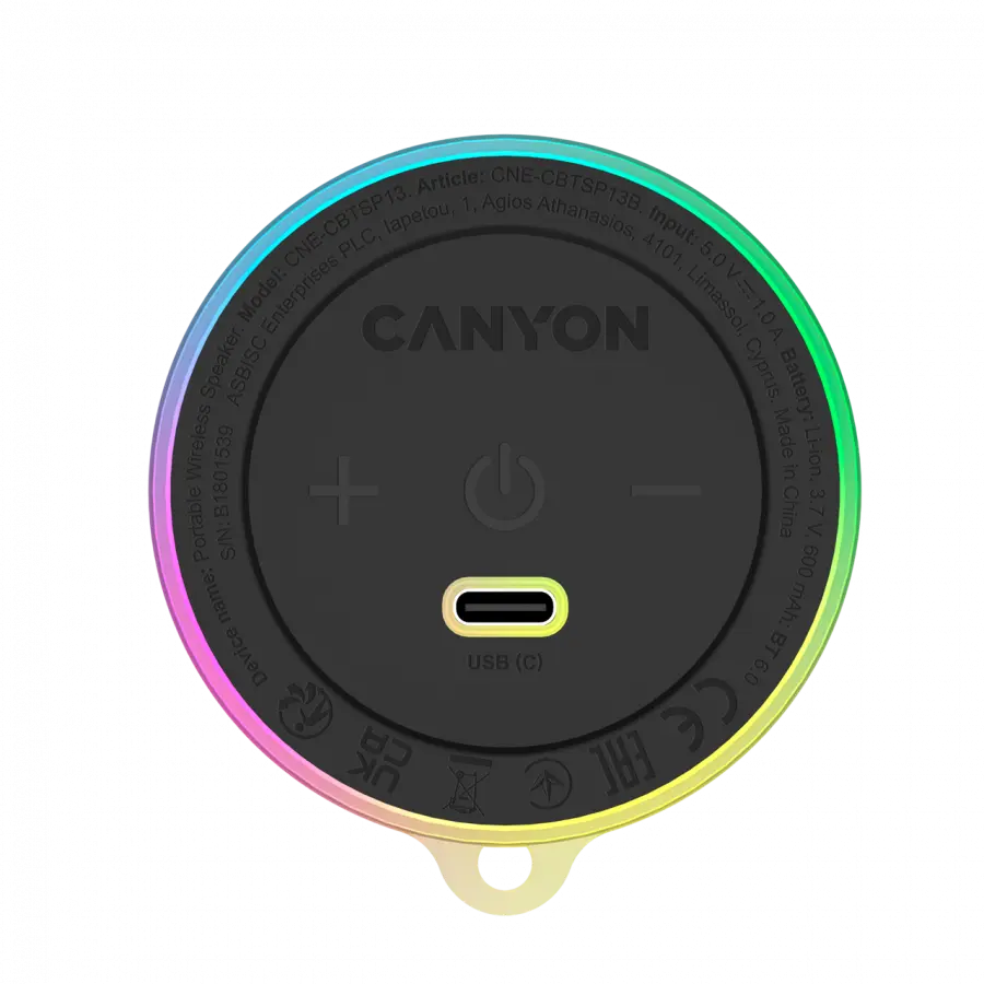 Boxă Canyon OnMove 13 magnetică Bluetooth neagră CNE-CBTSP13B