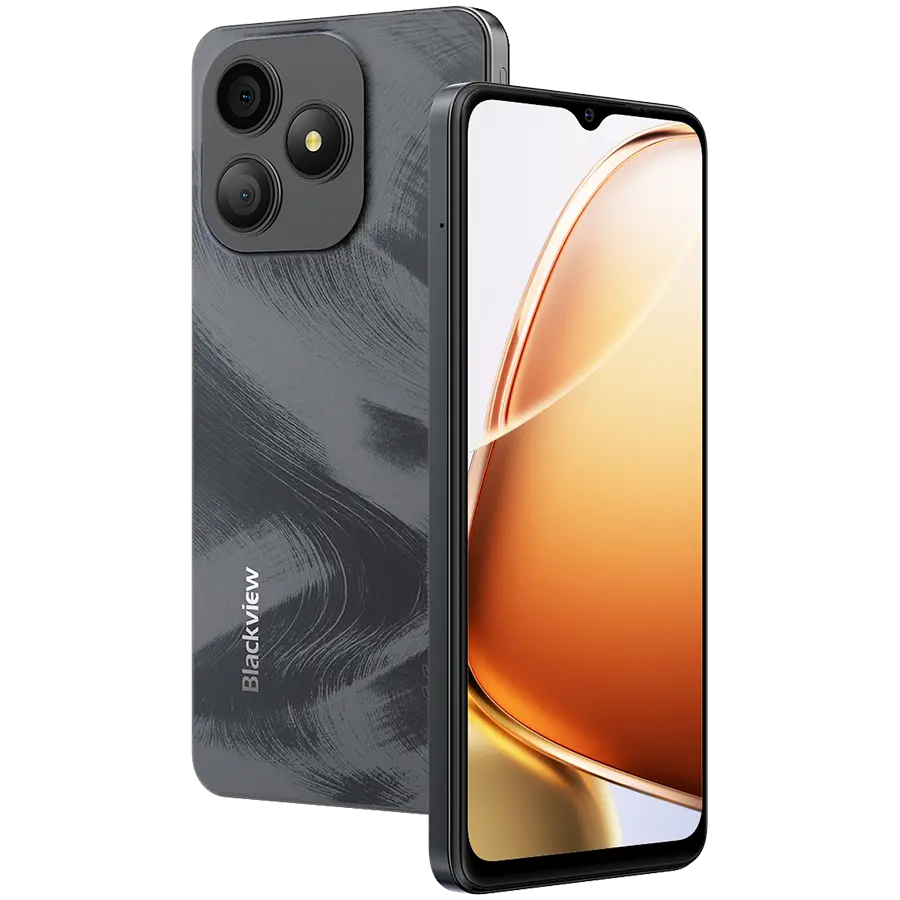 Blackview WAVE 9C 6.56″ HD IPS 720×1612 60Hz 4+64GB SC9863A (T603) Octa Core 1.6GHz CAM 8MP/13MP Face recognition 5000mAh No Charger  Android 15 Shadow Black