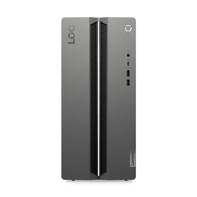 Sistem Desktop PC Gaming Lenovo LOQ Tower 17IRR9 cu procesor Intel® Core i5-14400 pana la 4.7GHz, 48GB DDR5, 1TB SSD, NVIDIA® GeForce RTX™ 5060 8GB GDDR7, No OS, Luna Grey