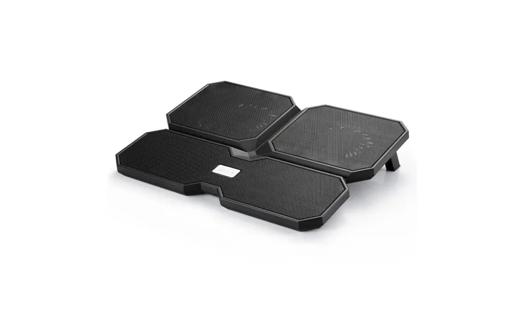 Cooler laptop DeepCool Multi Core X6, 4 ventilatoare, până la 15,6″, Negru