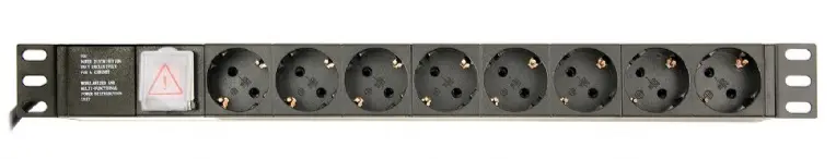 PDU Gembird EG-PDU-014-C14 8 prize Schuko 1U C14