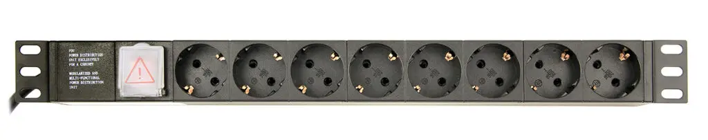 PDU rack Gembird EG-PDU-014 8 prize Schuko 3 m Negru