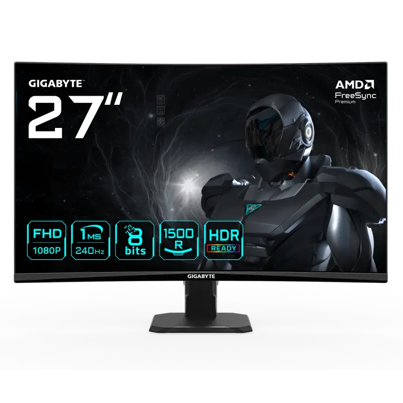 Monitor gaming Gigabyte GS27FC2 FHD 240Hz curbat VA 27″