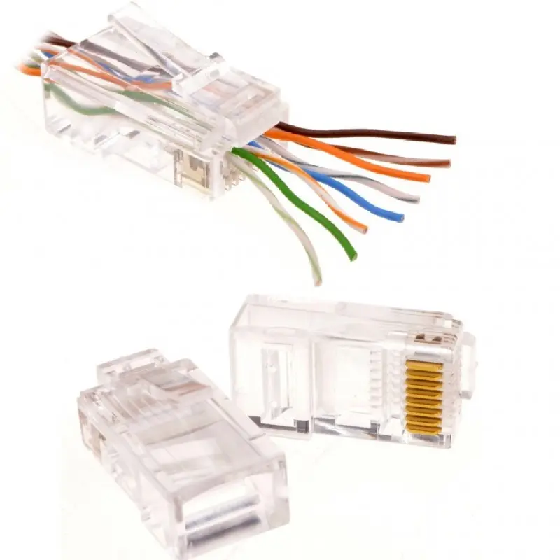 Mufa RJ45 Cat5e Emtex EMT-PR5E-UTP 100 buc pass-through