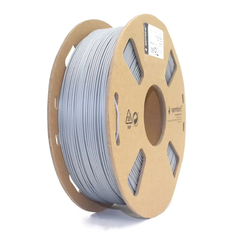 Filament imprimanta Gembird 1 75mm gri PLA+ 1 kg 3DP-PLA+1.75-02-GR