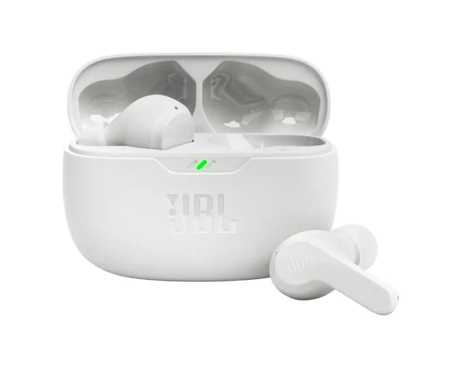 Căști JBL Wave Beam True Wireless albe Bluetooth