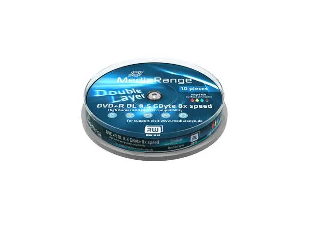 MediaRange DVD+R Double Layer Print, 8X, 10 buc