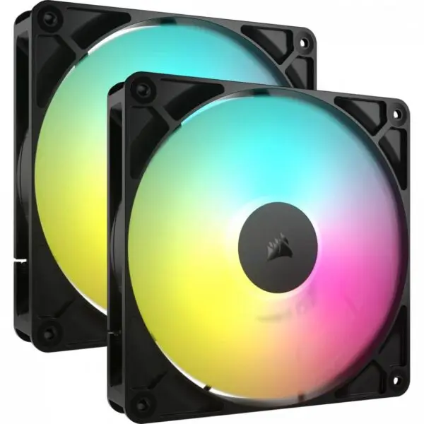 Ventilatoare Corsair RS140 ARGB dual pack Black 140mm