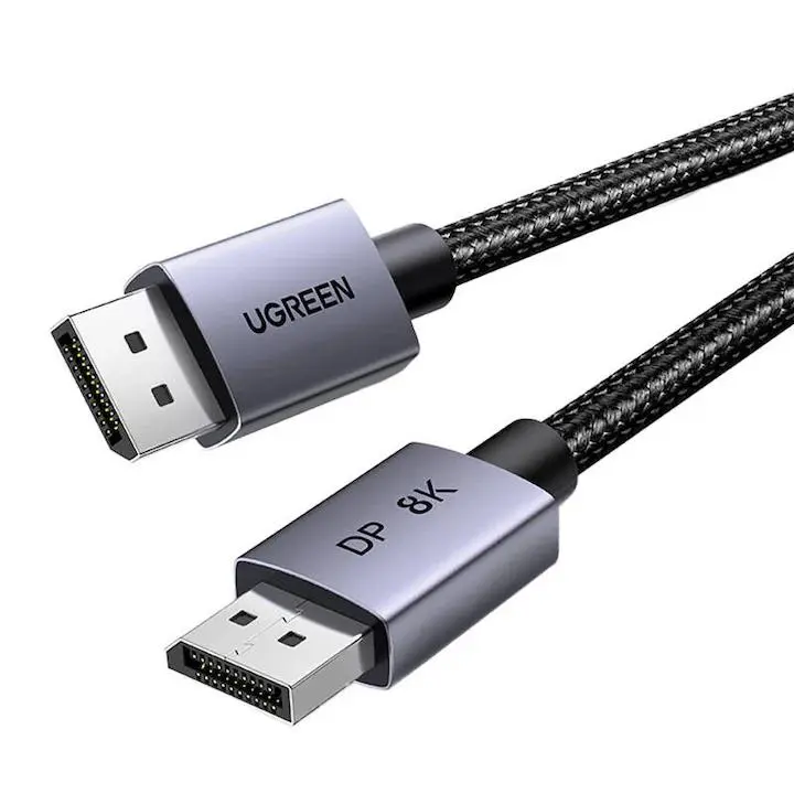 Cablu DisplayPort 1.4 UGREEN DP120, 8K 60Hz, 32.4Gbps, 1m, negru
