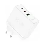 Incarcator retea Borofone „BN11”, Quick Charge 100W, 1 x USB, 2 x USB Type-C 5V/3.0A, alb