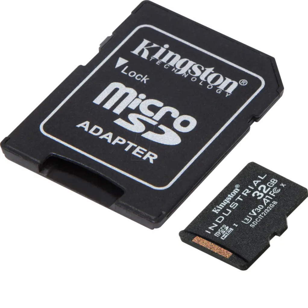 Card memorie Kingston microSD 32GB Industrial adaptor SD UHS-I