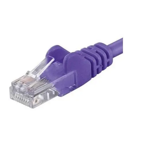 Patchcord PremiumCord UTP Cat 6 0-5m violet cupru AWG26 RJ45