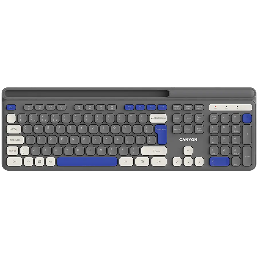 Tastatura Canyon HKB-W03 Wireless Gri
