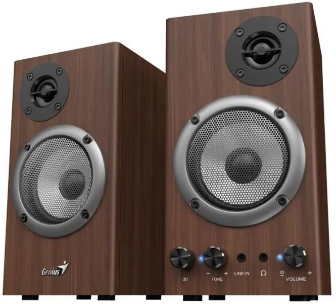 Boxe Genius SP-HF500B maro 16W lemn 2.0