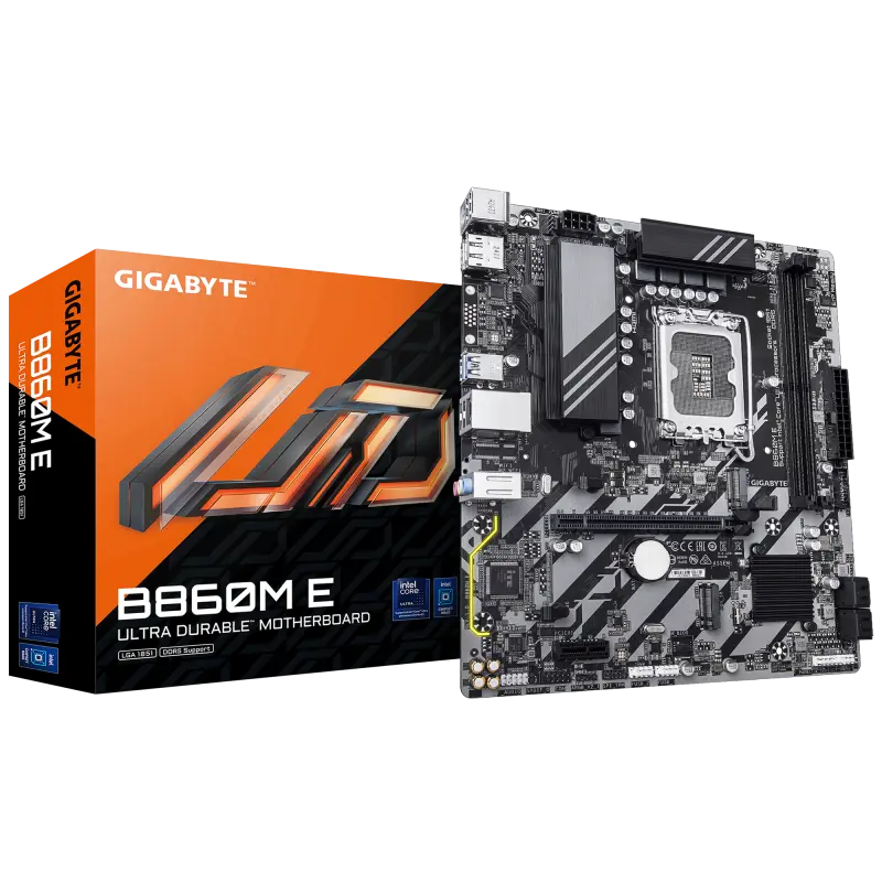Placă de bază Gigabyte B860M E LGA1851 DDR5 mATX