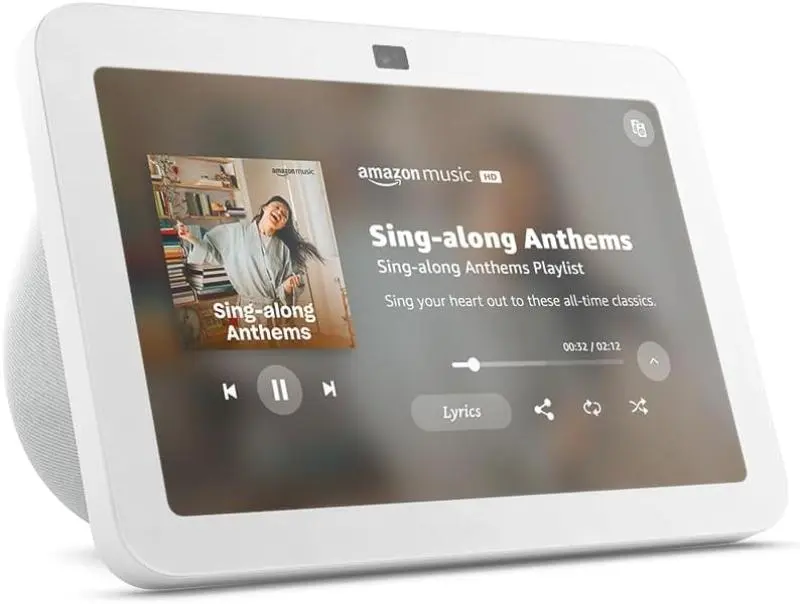 Boxa inteligenta Amazon Echo Show 8 2023 (3rd Gen), Display 8″, Camera 13 MP, Wi-Fi, Bluetooth, Stereo, Alb