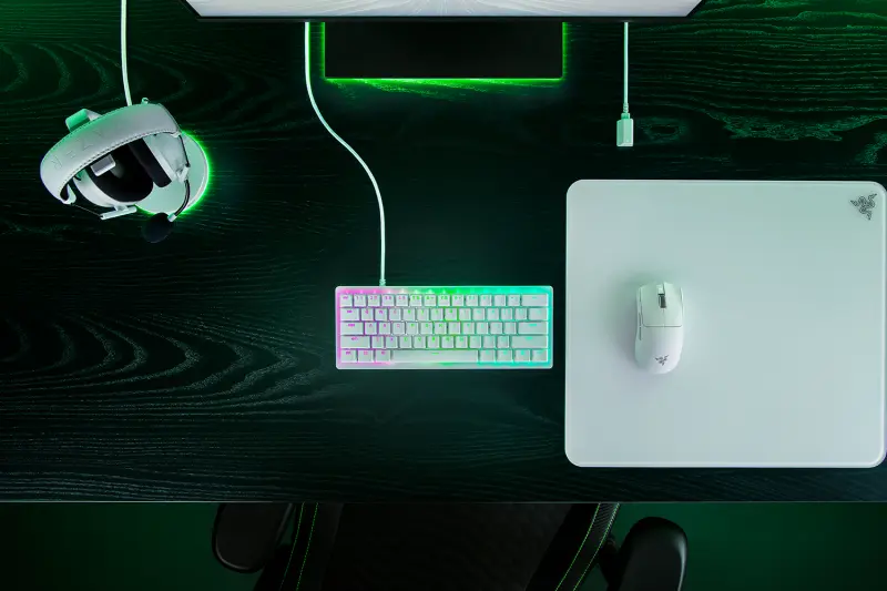 Tastatură Razer Huntsman V3 Pro Tenkeyless alb US