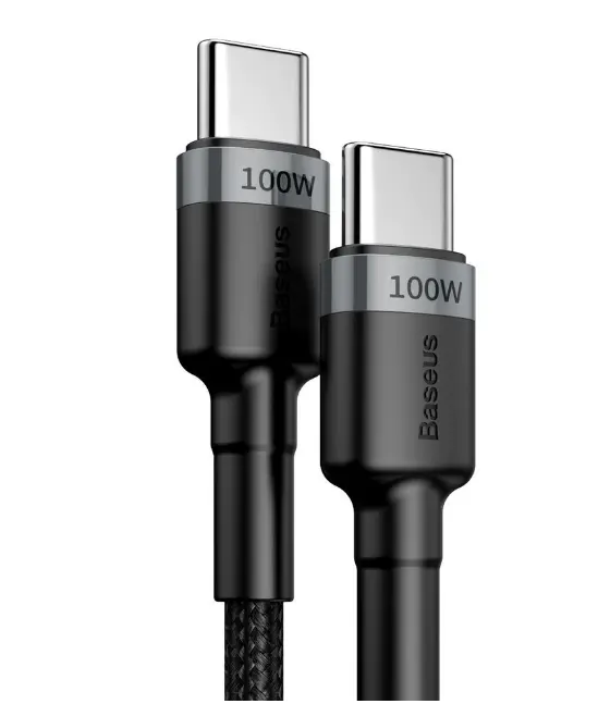 Cablu Date și Încărcare Baseus Cafule USB-C 100W 2m Gri
