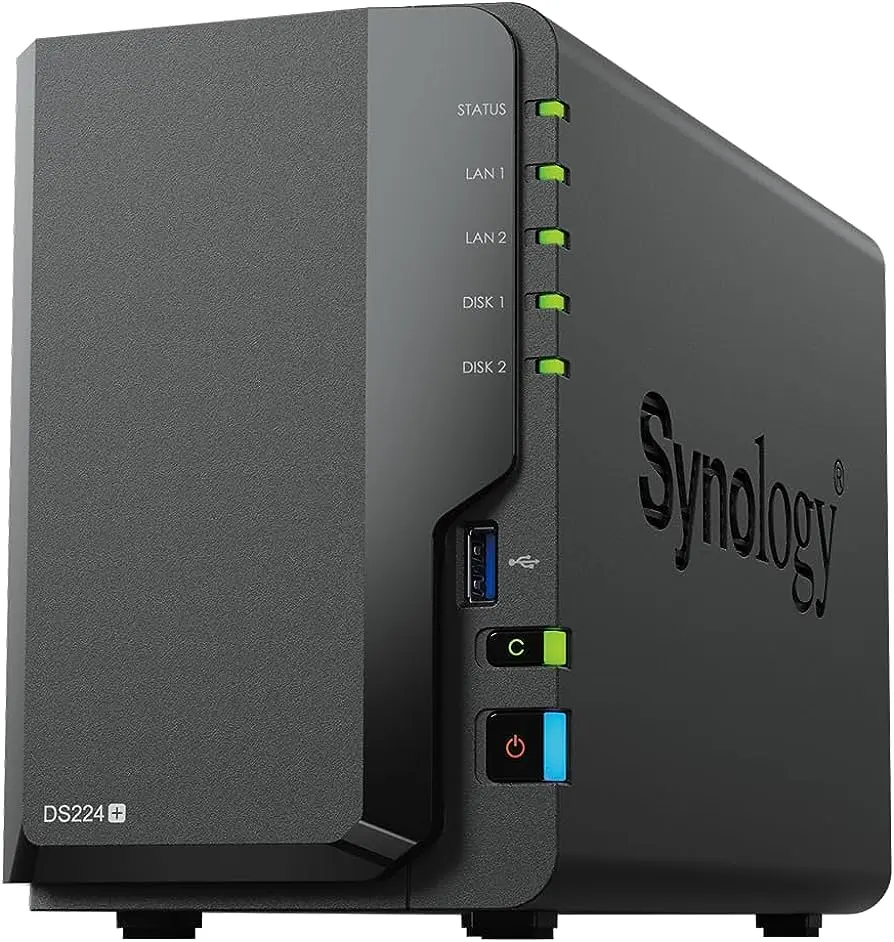 Network Attached Storage Synology DiskStation DS224+ cu procesor Intel Celeron J4125 2GHz, 2-bay, 2GB DDR4