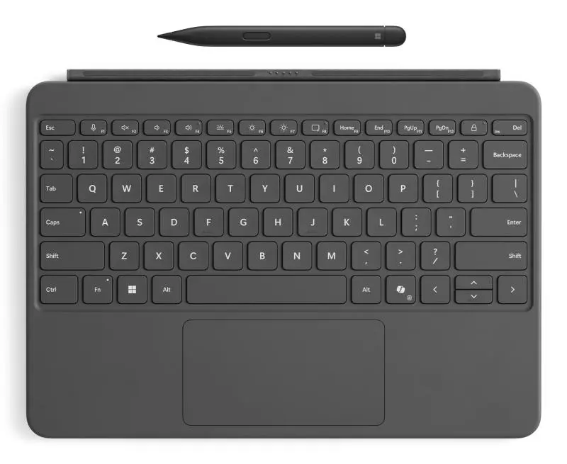 Set tastatură Microsoft Surface Pro 12 cu Slim Pen negru, tasta Copilot