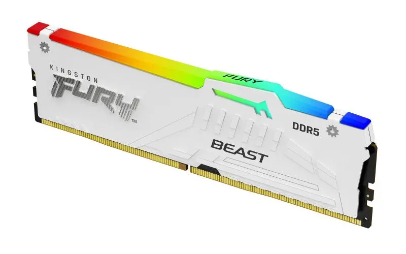 Memorie Kingston FURY Beast White 16GB DDR5 6000MT/s CL36