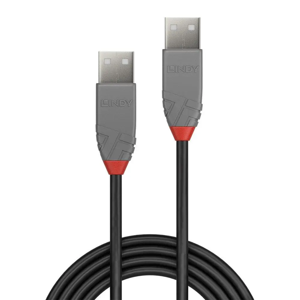 Cablu Lindy USB 2 Type A 3m Anthra Line A-A
