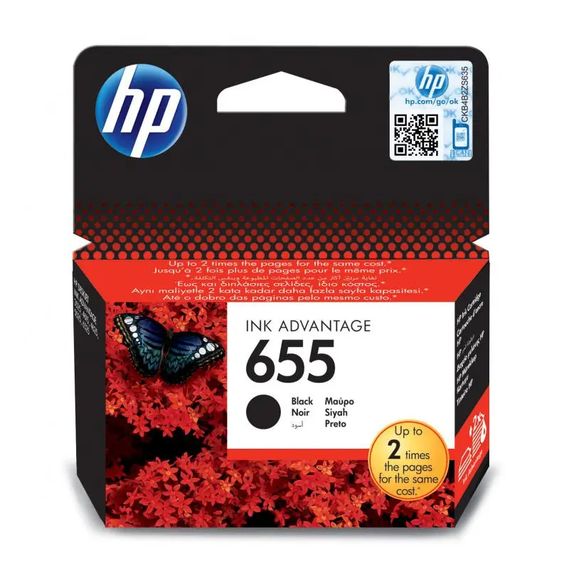 Cartuș HP 655 Negru CZ109AE Original Ink Advantage