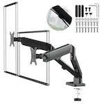Suport 2 monitoare Maclean MC-134 arc gaz 17-32″