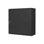 Cabinet metalic, Lanberg 19″, 6U+3U, niskoprofilat, negru, 540x200mm