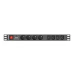 Prelungitor, Lanberg, 2 m, 250 V, 16 A, Negru
