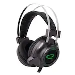 Căști gaming Esperanza Toxin EGH460 cu microfon și LED negru-verde