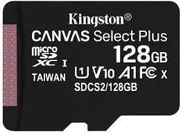 Card de memorie Kingston SDXC Canvas Select Plus 100R, 128GB, Class 10, UHS-I