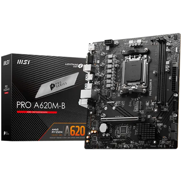 Placa de baza MSI PRO A620M-B – Socket AM5 „7E28-017R”